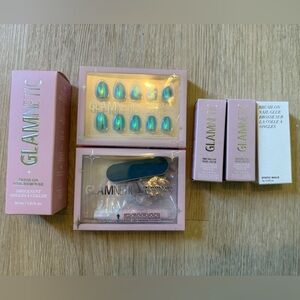 Glamnetic Pink and Gold Nail Kit